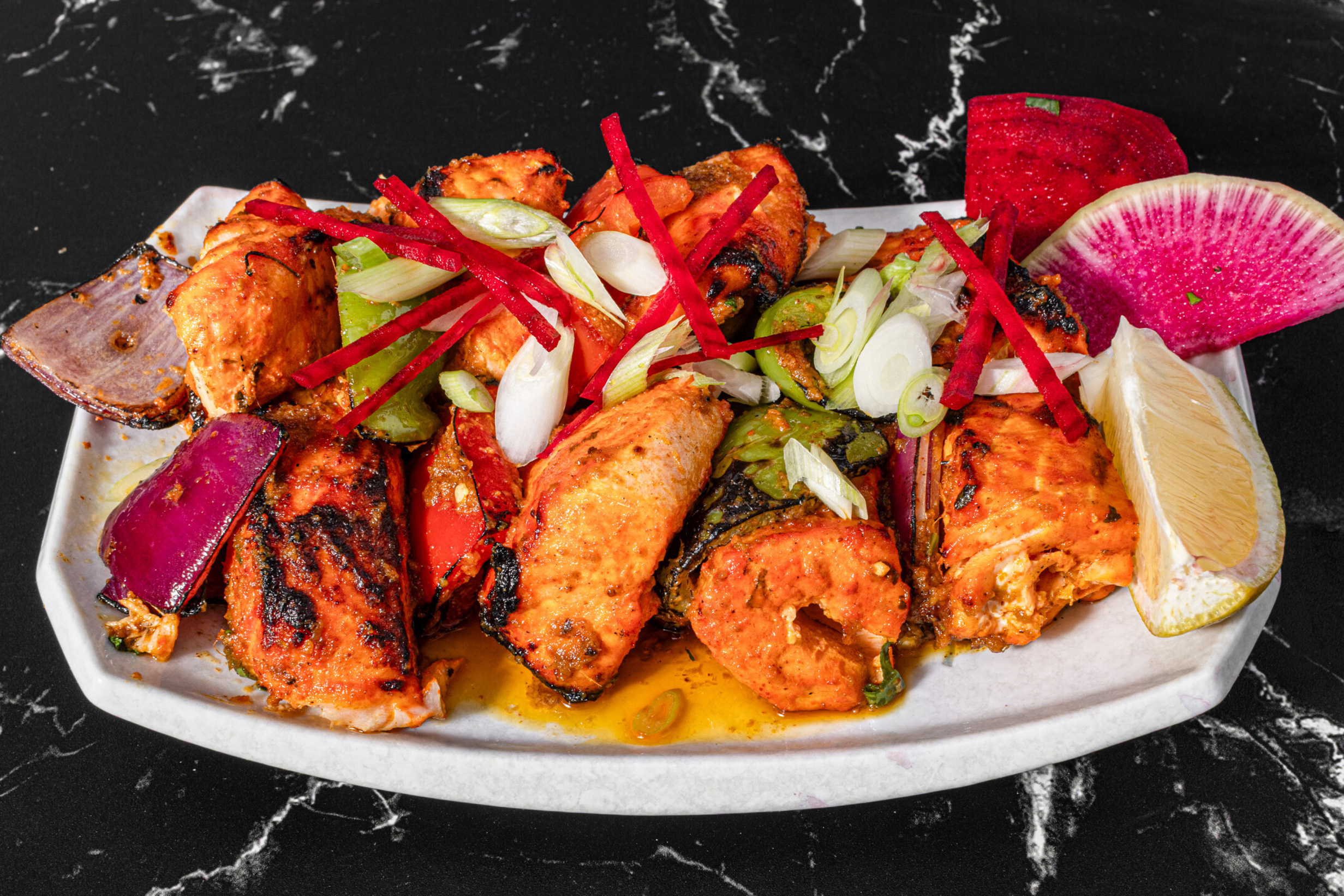 Tandoori Salmon Tikka (8 Pieces)